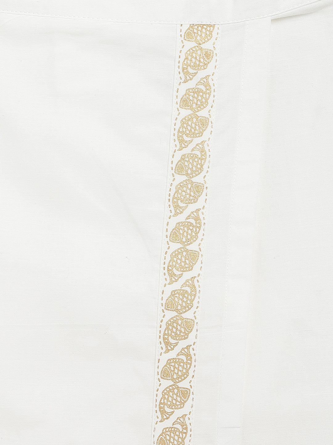 2 Pc Mundu Dhoti Shirt Set-Red - Image 9