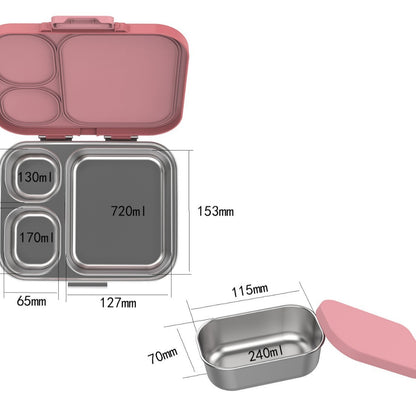 Office Lunch Box Sealed Partitioned Lunch Box – Image 3