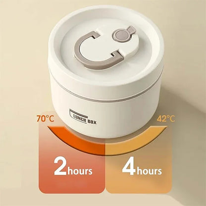 Portable Insulated Food Lunch Container Set with Thermal Lunch Box 3 Separate Stackable Lunch Container for Adult Kids – Image 5