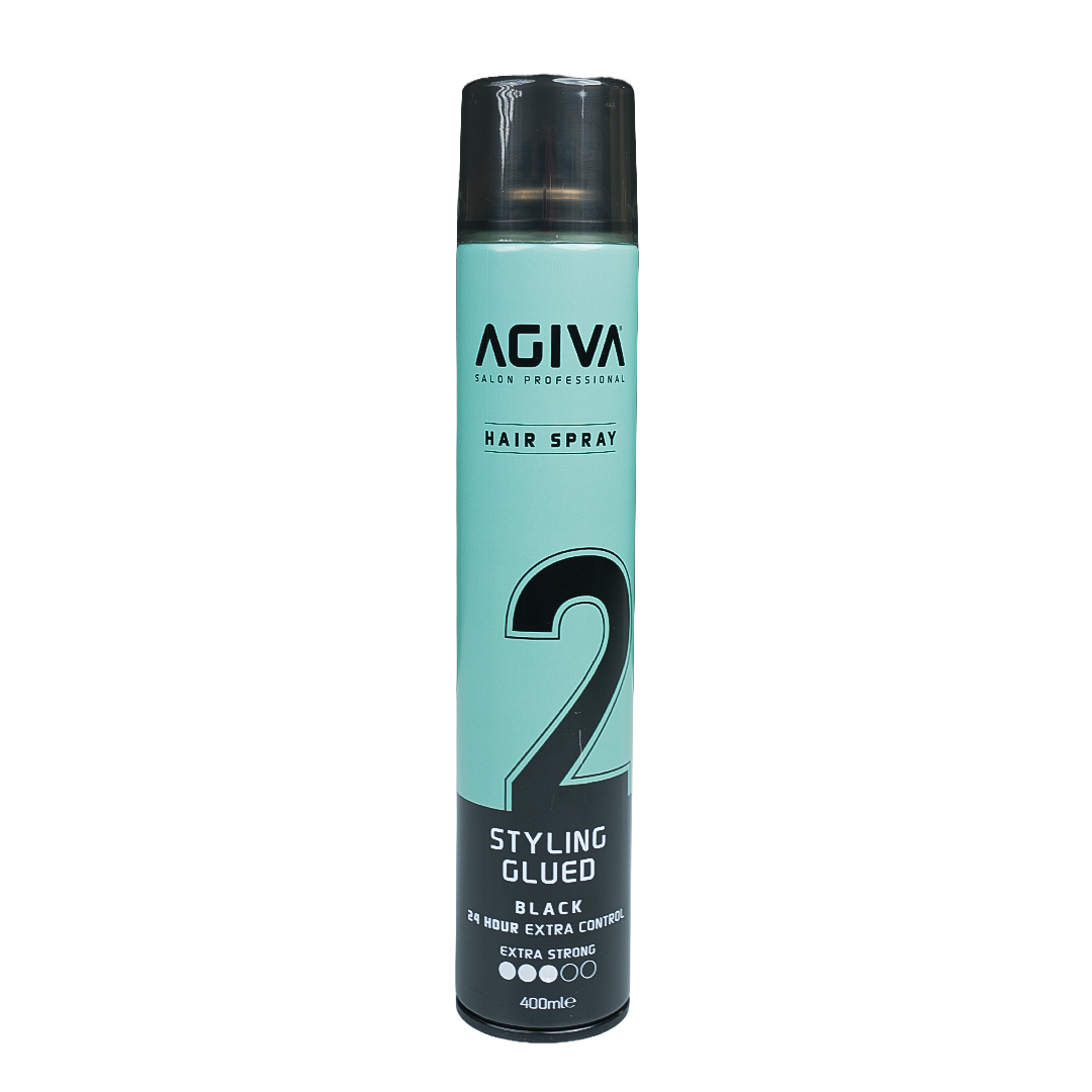 Agiva Hair Styling Spray Glued Black 02 400 mL by Agiva - Sustainable Living