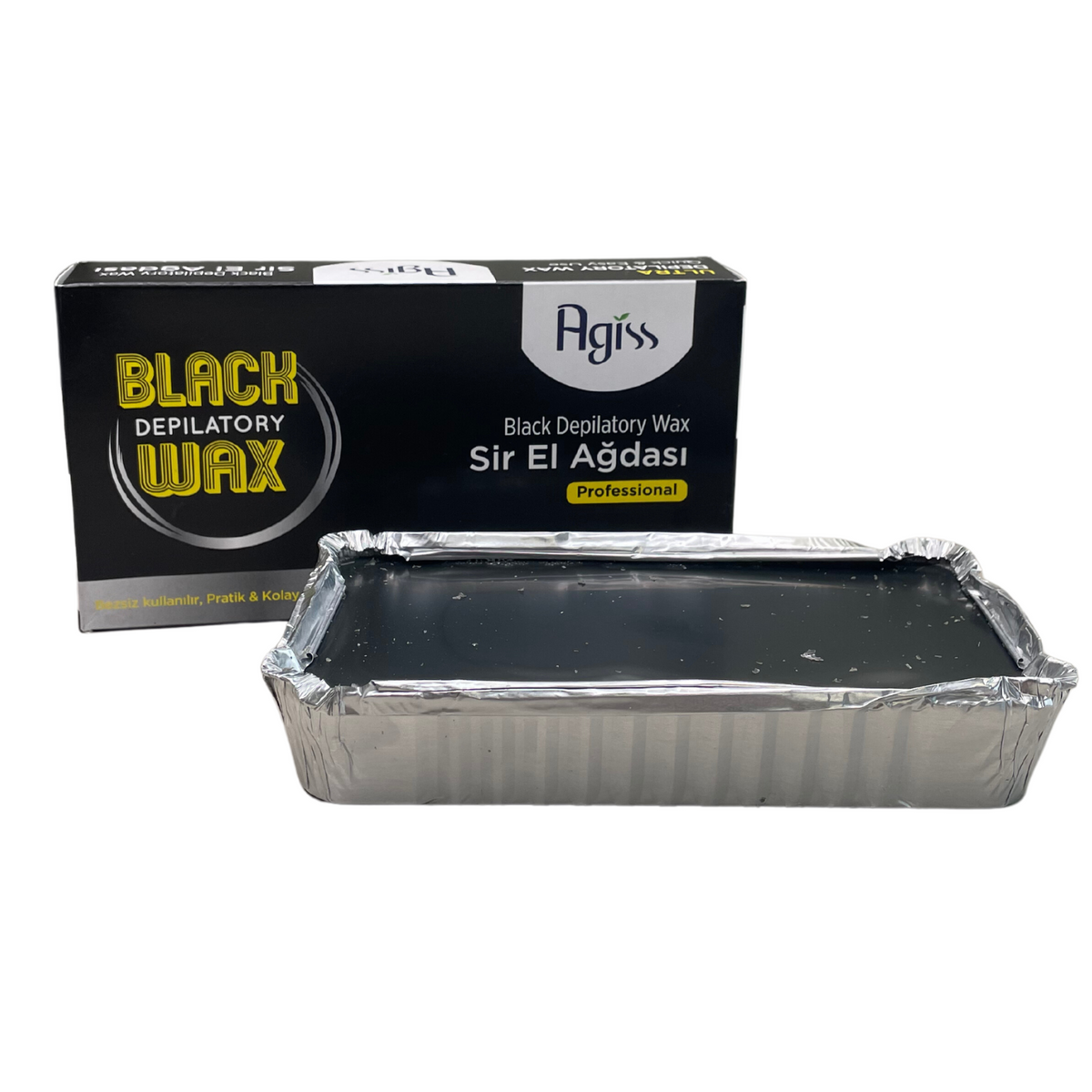 Agiss Hard Wax Brick Carbon 400 Gr by Agiva - Sustainable Living