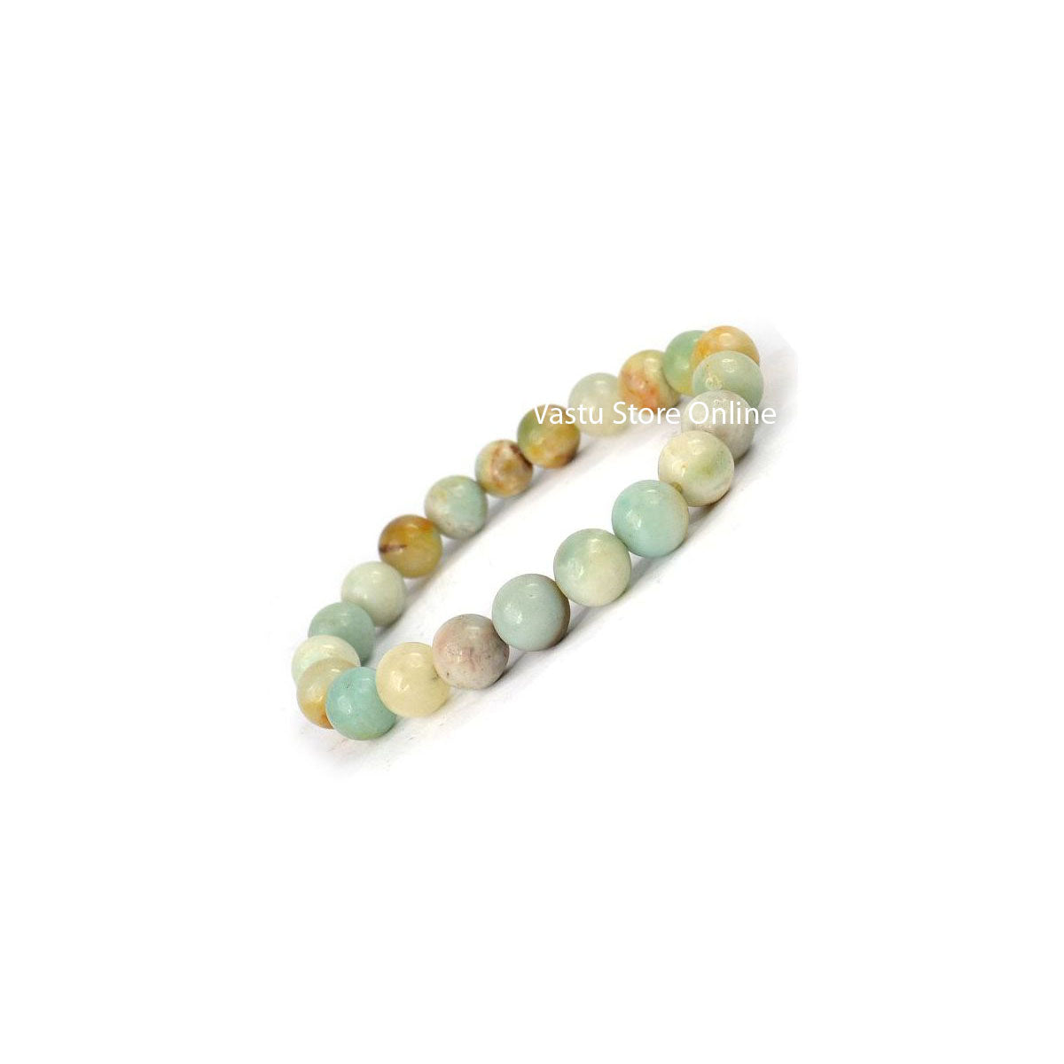Amazonite Round Crystal Bracelet - Eco-friendly - Sama Homes