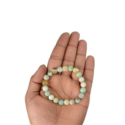 Amazonite Round Crystal Bracelet by SAMAHealing - Crystal Bracelets (View 2)