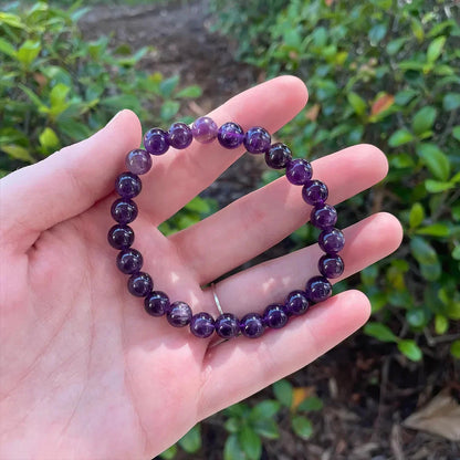Energised Purple Amethyst Crystal Bracelet with Certificate by SAMAHealing - simple (View 5)