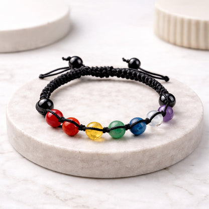 7 Chakra Adjustable Bracelet by SAMAHealing - Sustainable Living