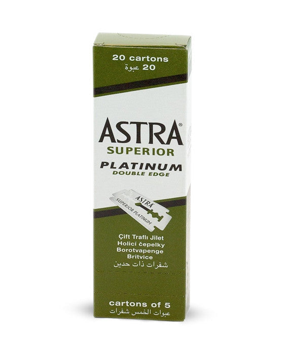 Astra Superior Platinum Blades (100 Pack) - The Barber's Standard