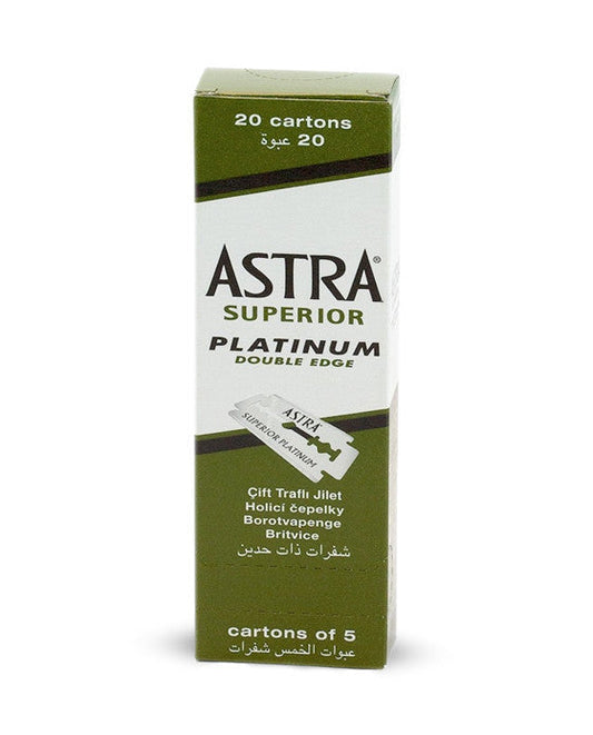 Astra Superior Platinum Blades (100 Pack) - The Barber's Standard