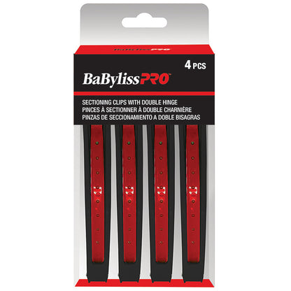 BabylissPro Double Hinge Hair Clips (4 pack) by BabylissPro - Sustainable Living (View 3)