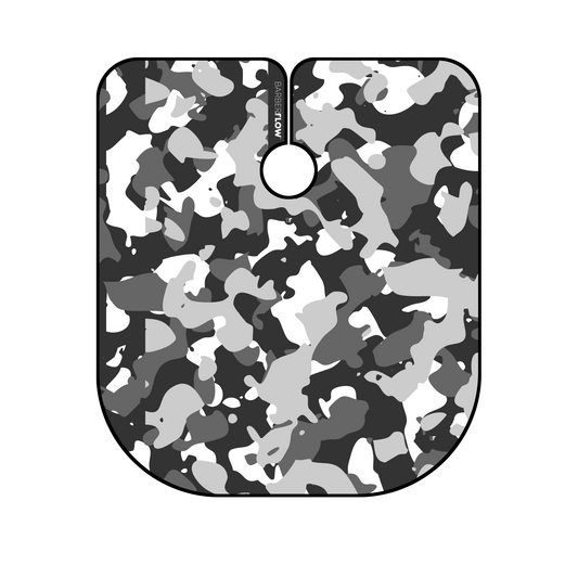 Barber Flow Camo Cape - Charcoal