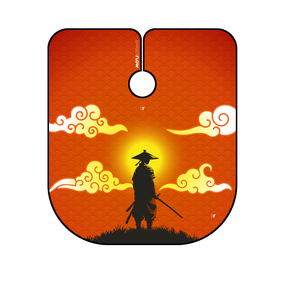 Barber Flow Samurai Sunrise Cape by Barber Flow - Sustainable Living (View 2)