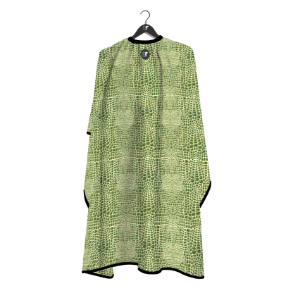 Barber Flow Gator Print Cape - Light Green by Barber Flow - Sustainable Living