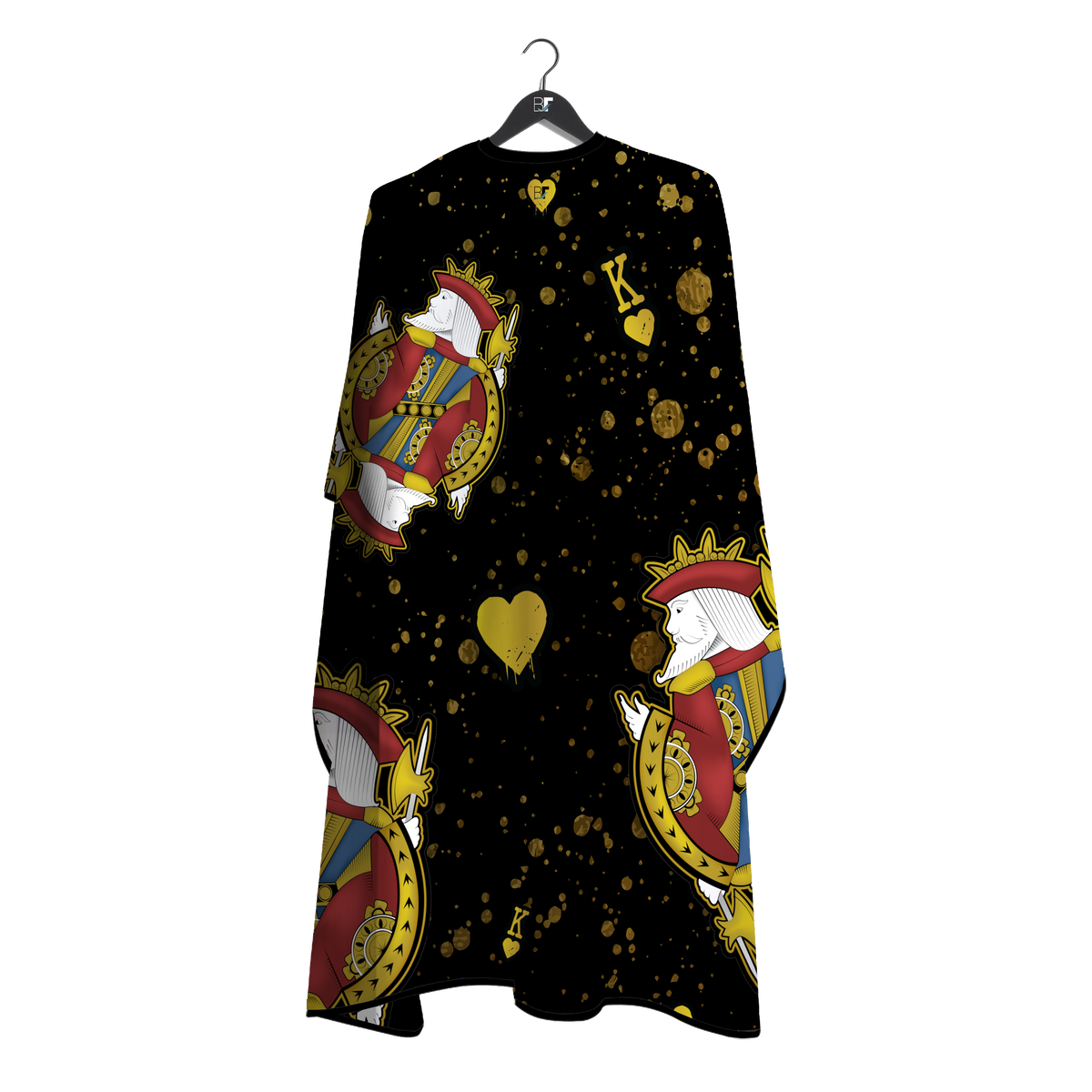 Barber Flow King Of Hearts Cape - Black by Barber Flow - Sustainable Living