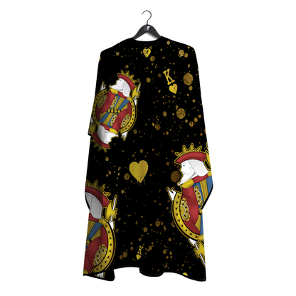 Barber Flow King Of Hearts Cape - Black by Barber Flow - Sustainable Living
