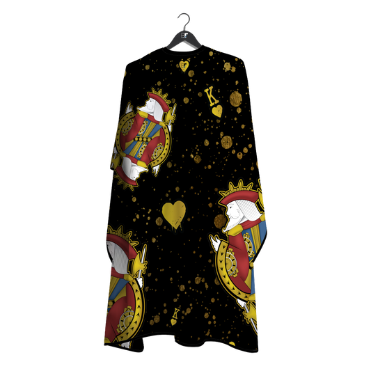 Barber Flow King Of Hearts Cape - Black