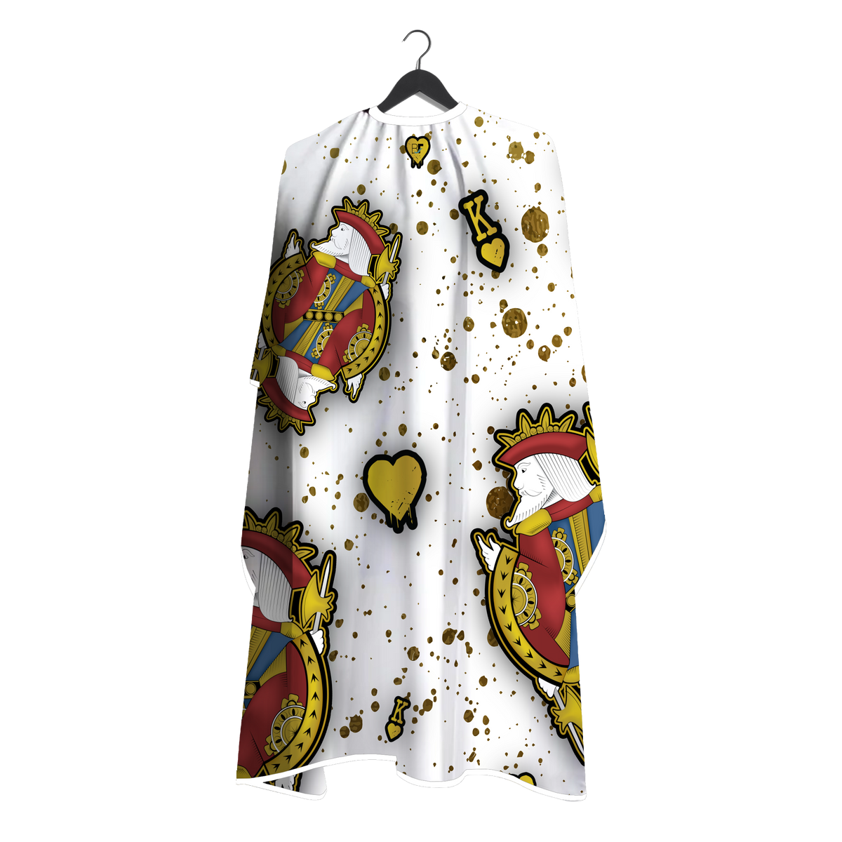 Barber Flow King Of Hearts Cape - White by Barber Flow - Sustainable Living