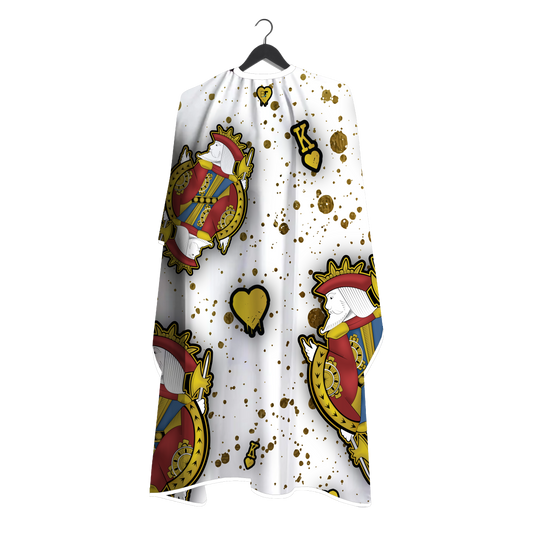 Barber Flow King Of Hearts Cape - White