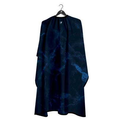 Barber Flow Marble Blue on Black Cape by Barber Flow - Sustainable Living