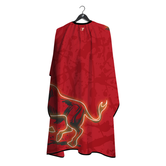 Barber Flow Raging Bull Cape - Red