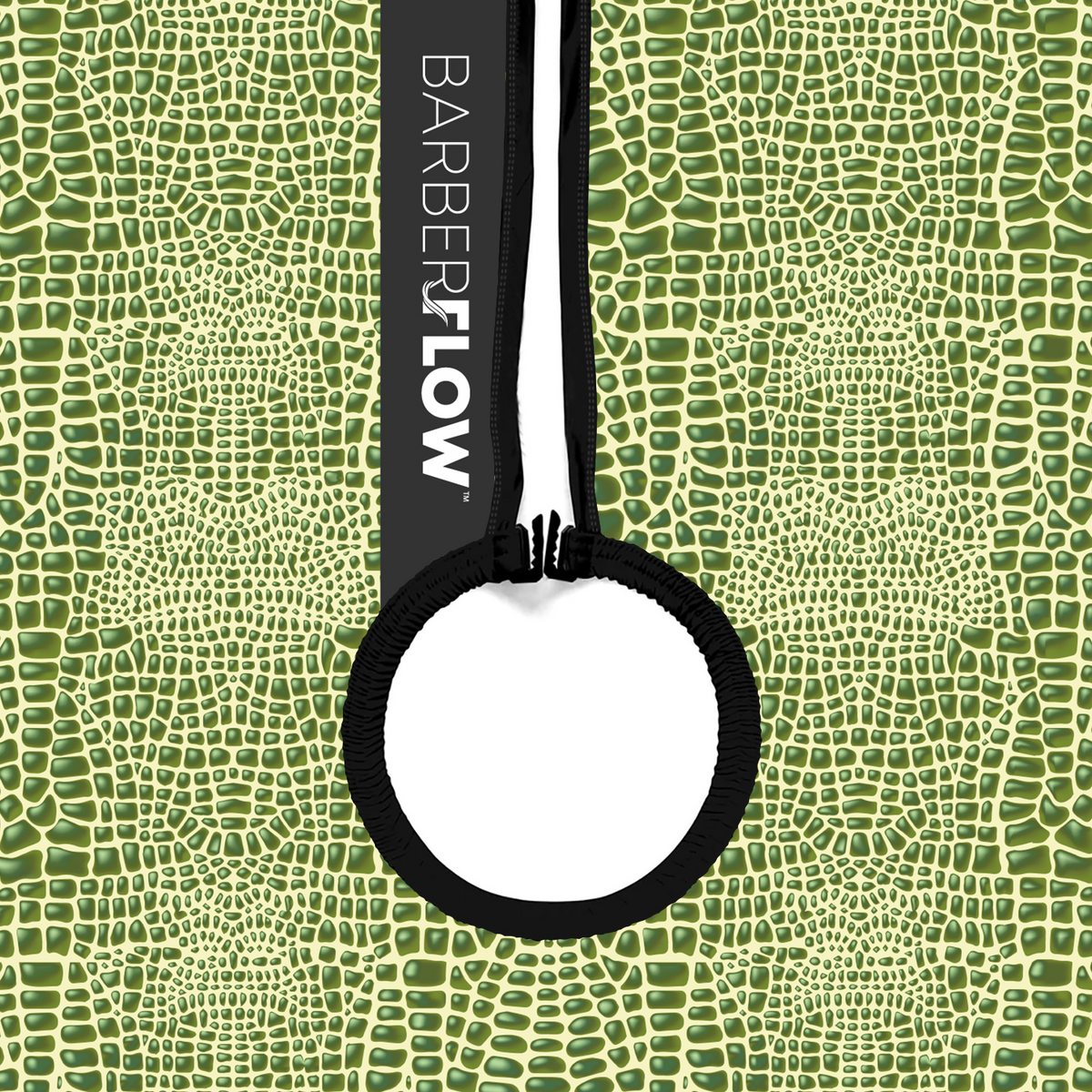 Barber Flow Gator Print Cape - Light Green by Barber Flow - Sustainable Living (View 3)