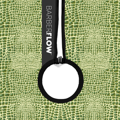 Barber Flow Gator Print Cape - Light Green by Barber Flow - Sustainable Living (View 3)
