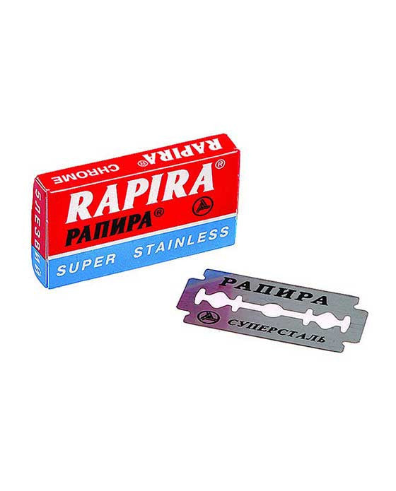 Rapira Double Edge Safety Razor Blades Chrome (5 Blade pack)