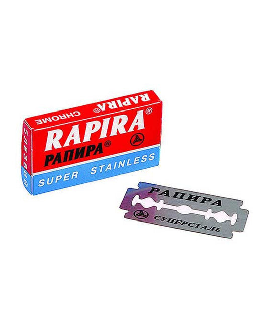 Rapira Double Edge Safety Razor Blades Chrome (5 Blade pack)