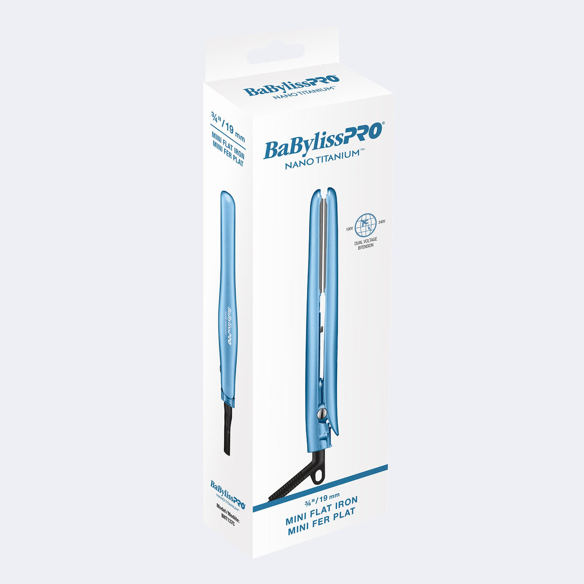 BabylissPro Nano Titanium 3/4" Flat Iron