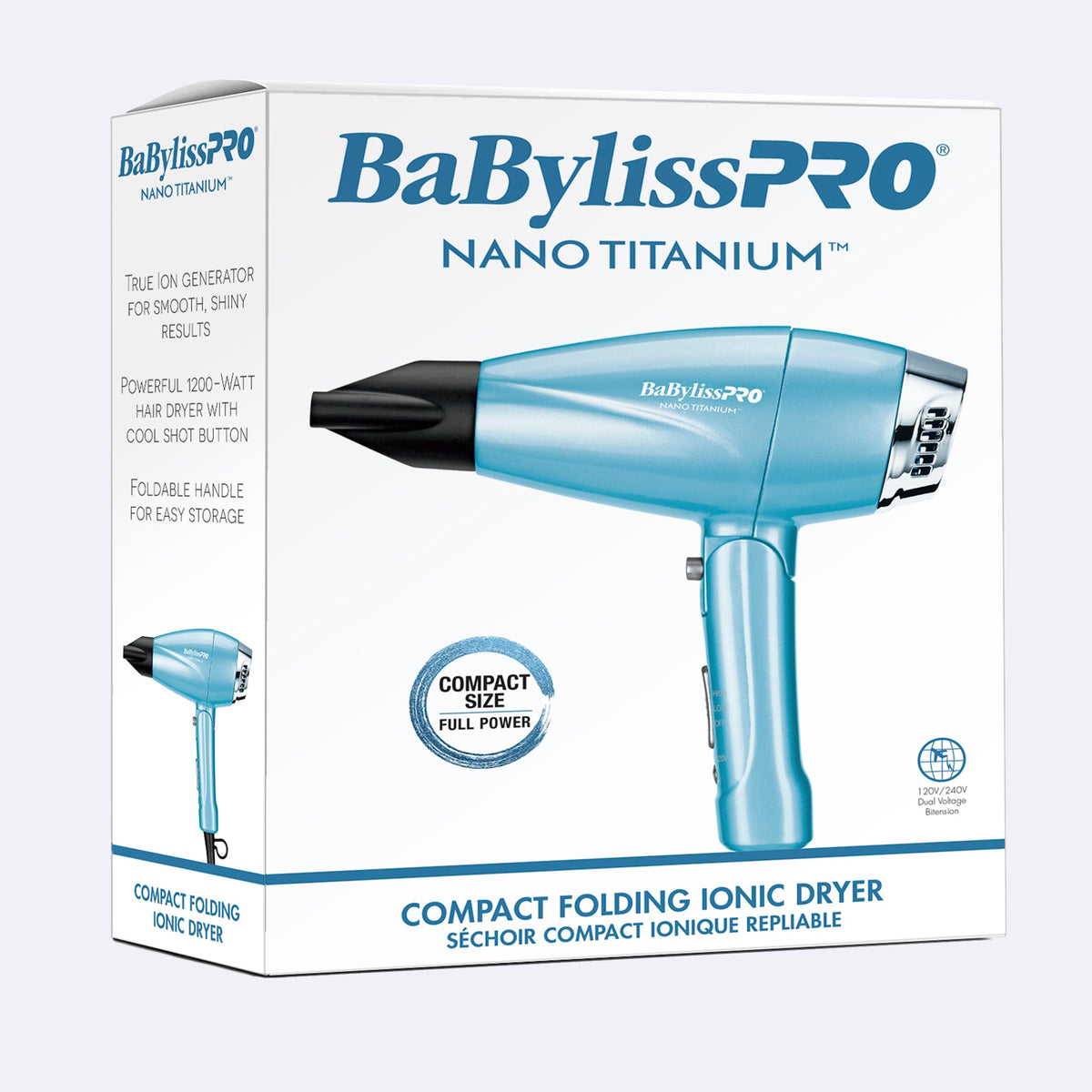 BabylissPro NanoTitanium Dual Compact Holding Hairdryer by BabylissPro - Sustainable Living (View 4)