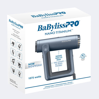 BaBylissPro Nano Titanium™ Airsquare™ Professional Dryer (The Signature Collection) by BabylissPro - Sustainable Living (View 5)