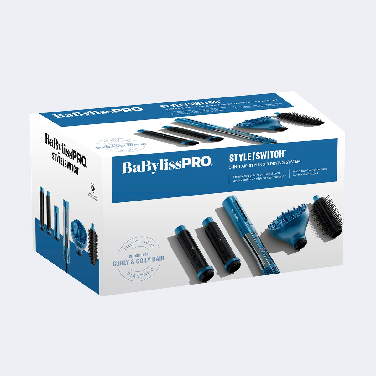 BabylissPro  Nano Titanium StyleSwitch 5-in-1 Styling & Air Drying System (Curly & Coil Hair)