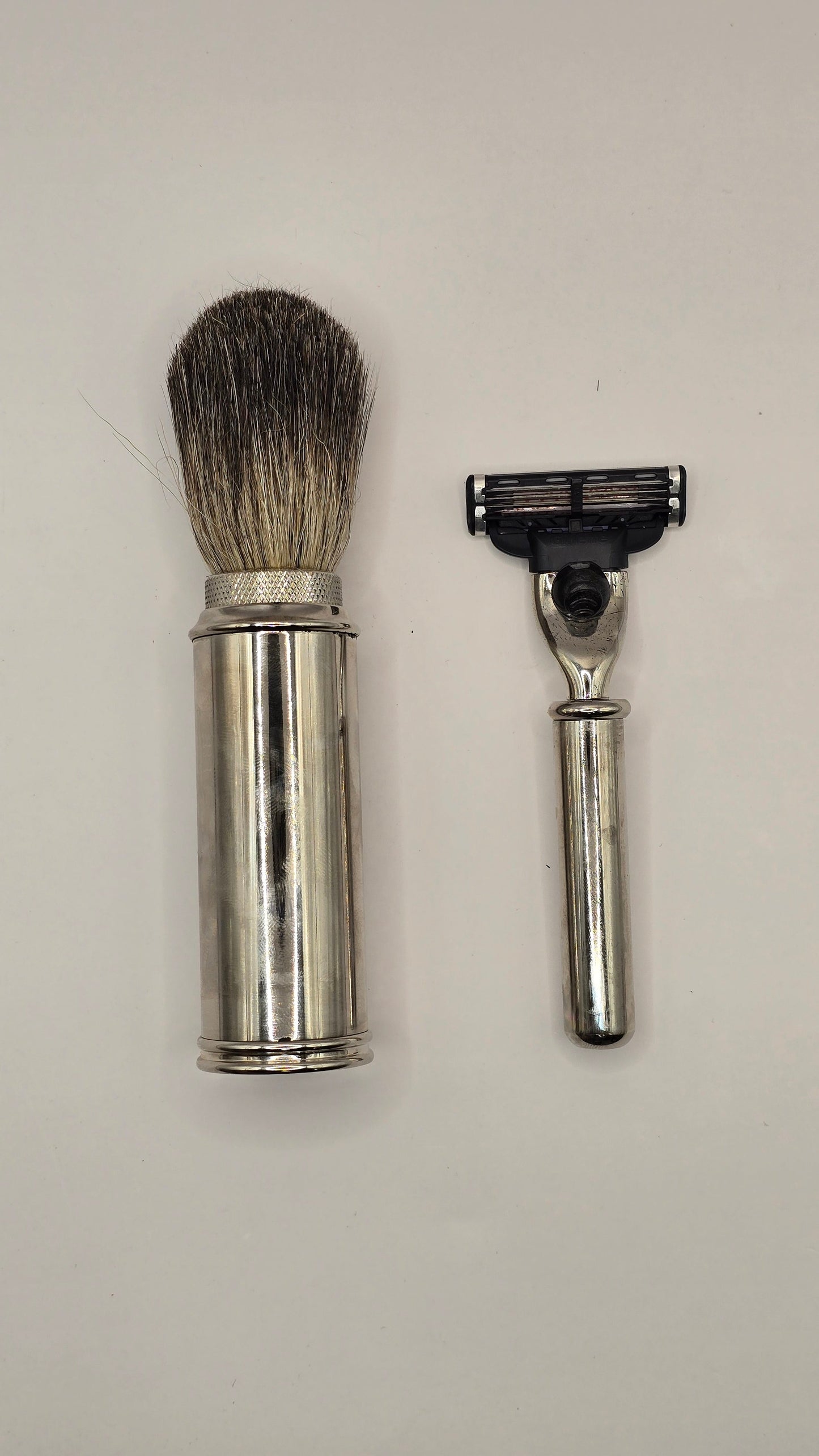 IL Ceppo Mach3 Travel 2pc Shave Set Brown