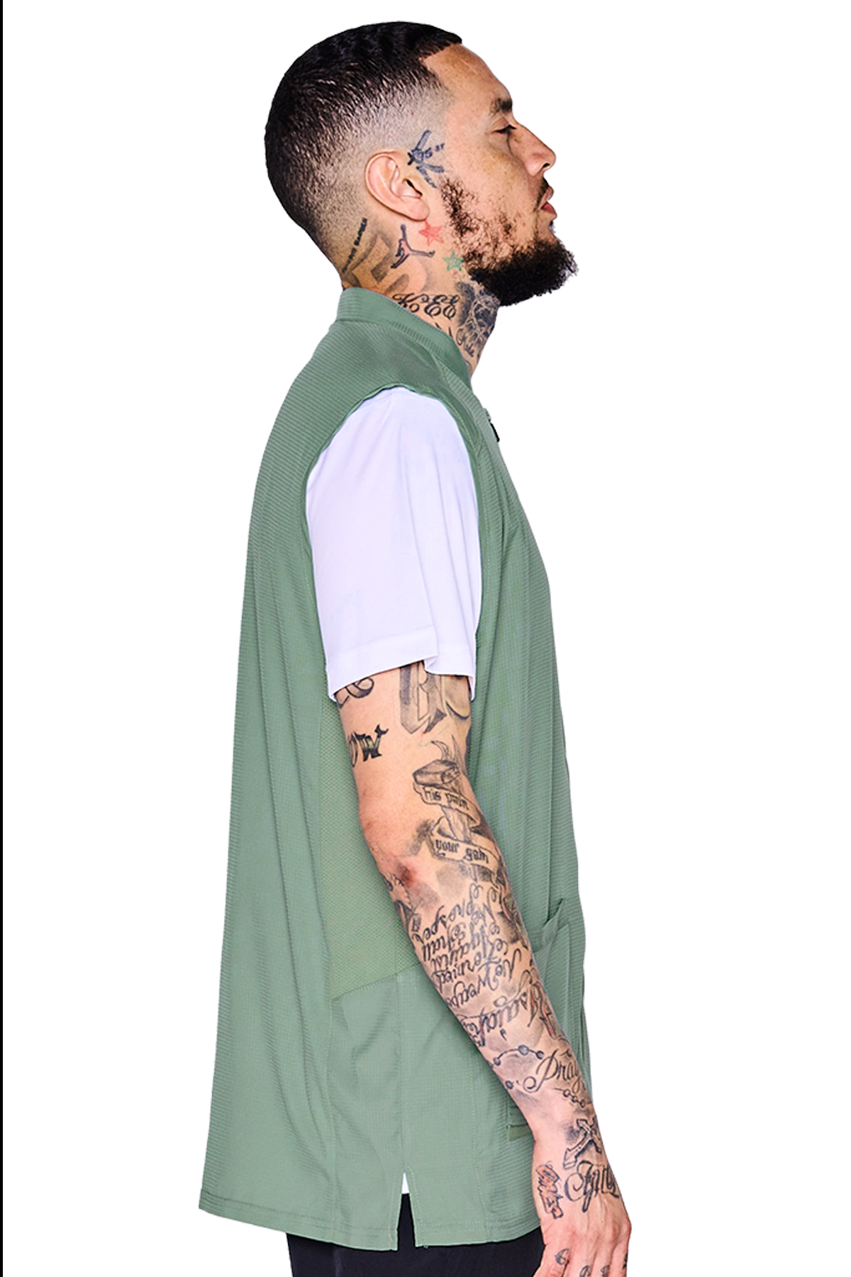 Barber Strong The Barber Vest - Army Green by Barber Strong - Sustainable Living (View 2)