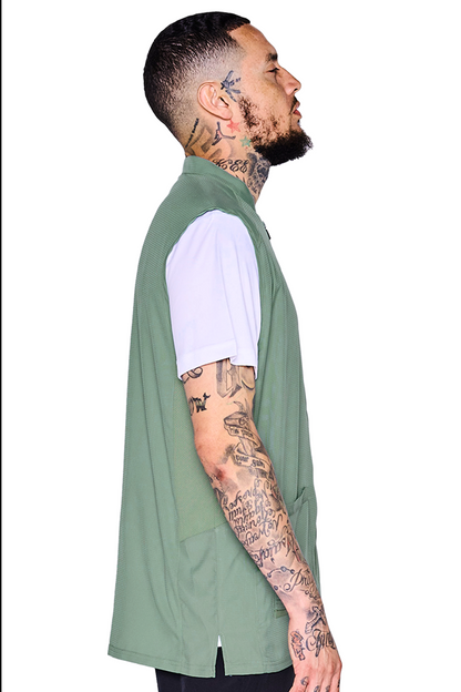 Barber Strong The Barber Vest - Army Green by Barber Strong - Sustainable Living (View 2)