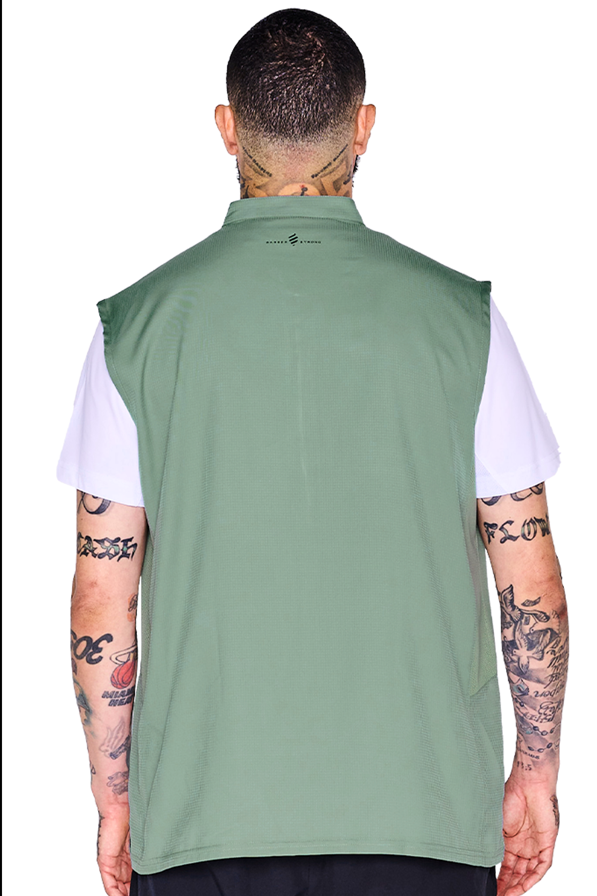Barber Strong The Barber Vest - Army Green by Barber Strong - Sustainable Living (View 3)