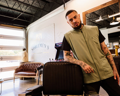 Barber Strong The Barber Vest - Army Green by Barber Strong - Sustainable Living (View 7)