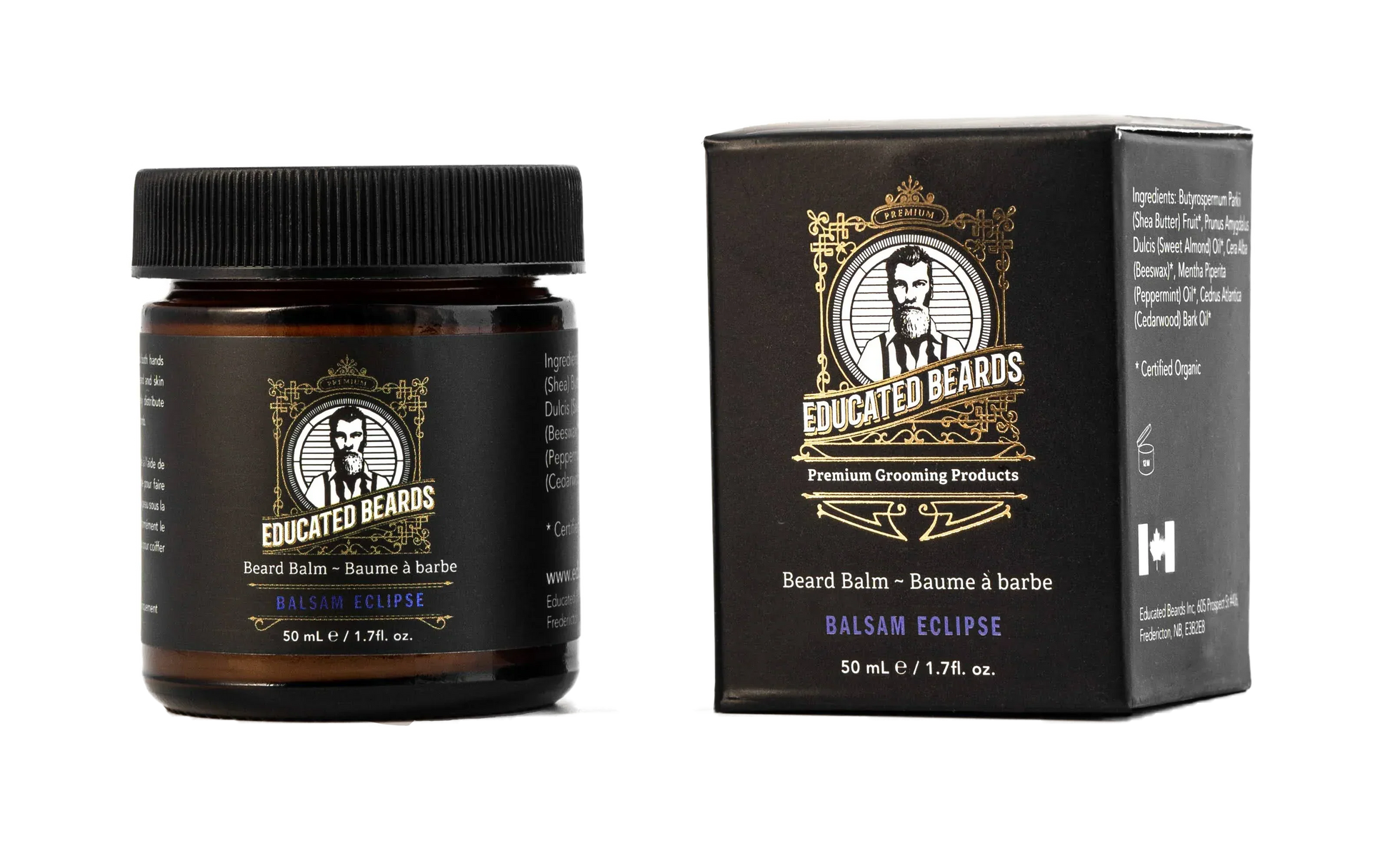 Educated Beards Organic Beard Balm - Balsam Eclipse, 50ml - Eco-friendly - Sama Homes