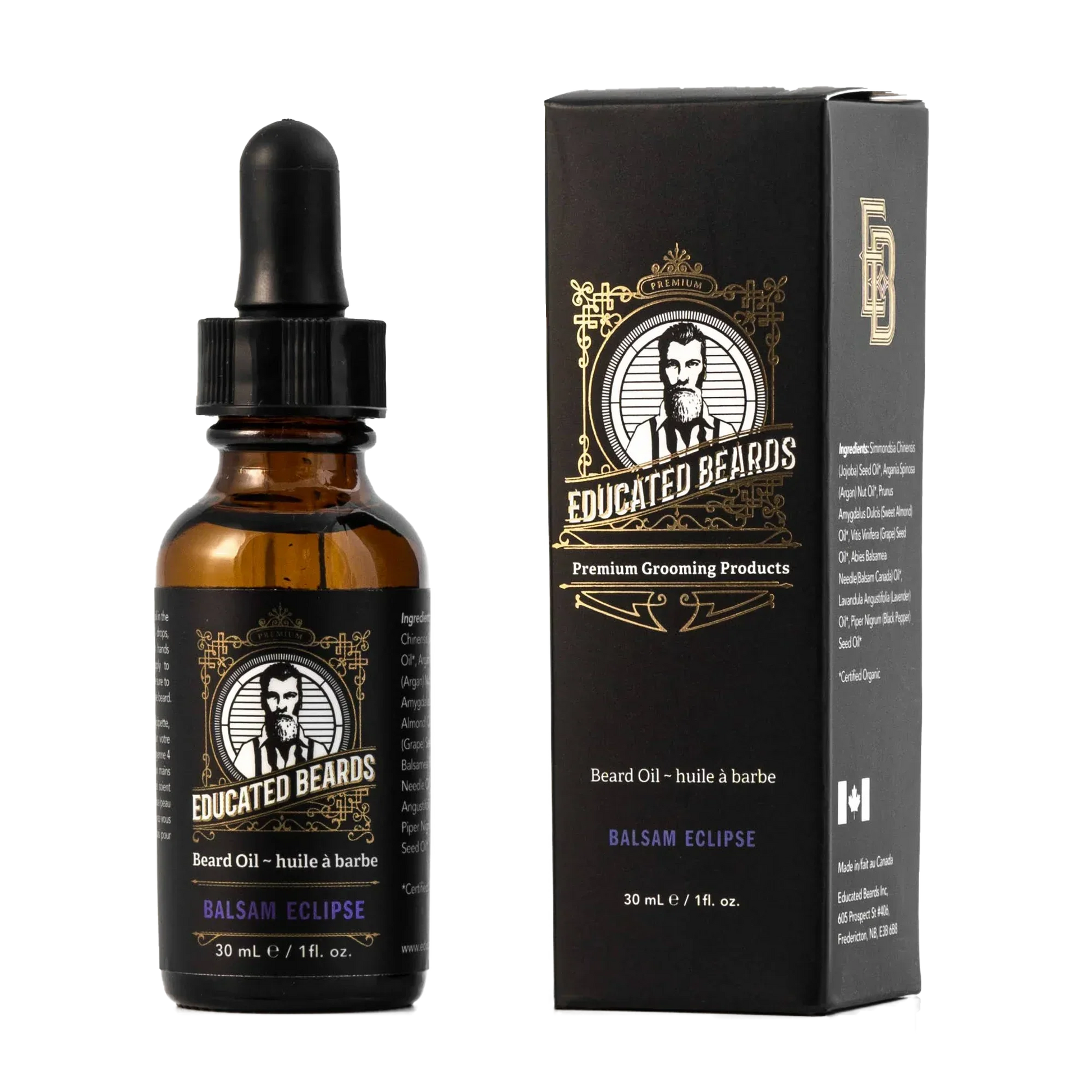 Educated Beards Organic Beard Oil - Balsam Eclipse, 30ml - Eco-friendly - Sama Homes