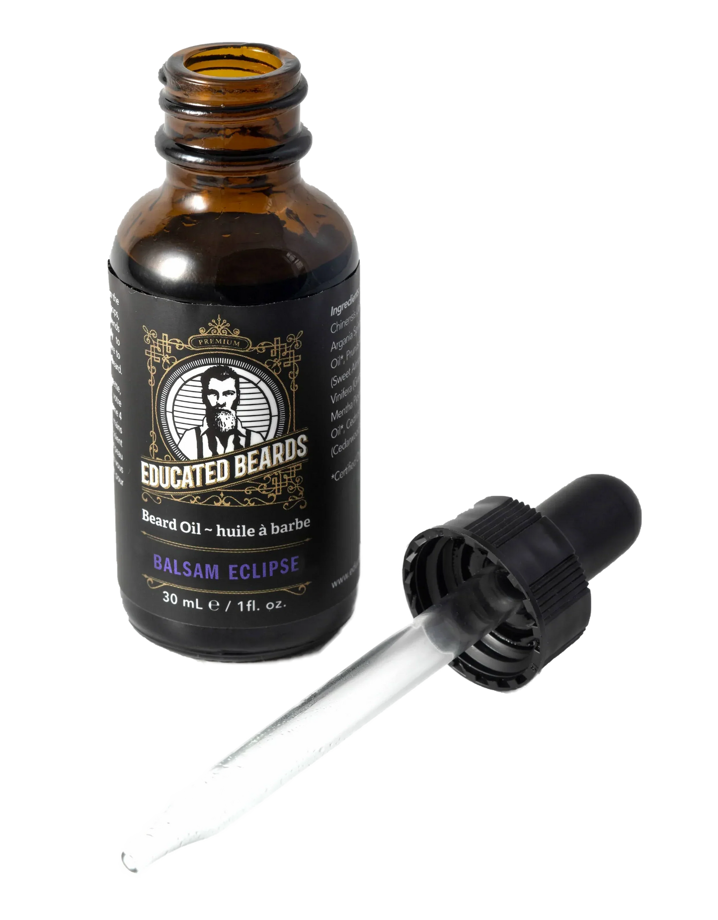 Educated Beards Organic Beard Oil - Balsam Eclipse, 30ml