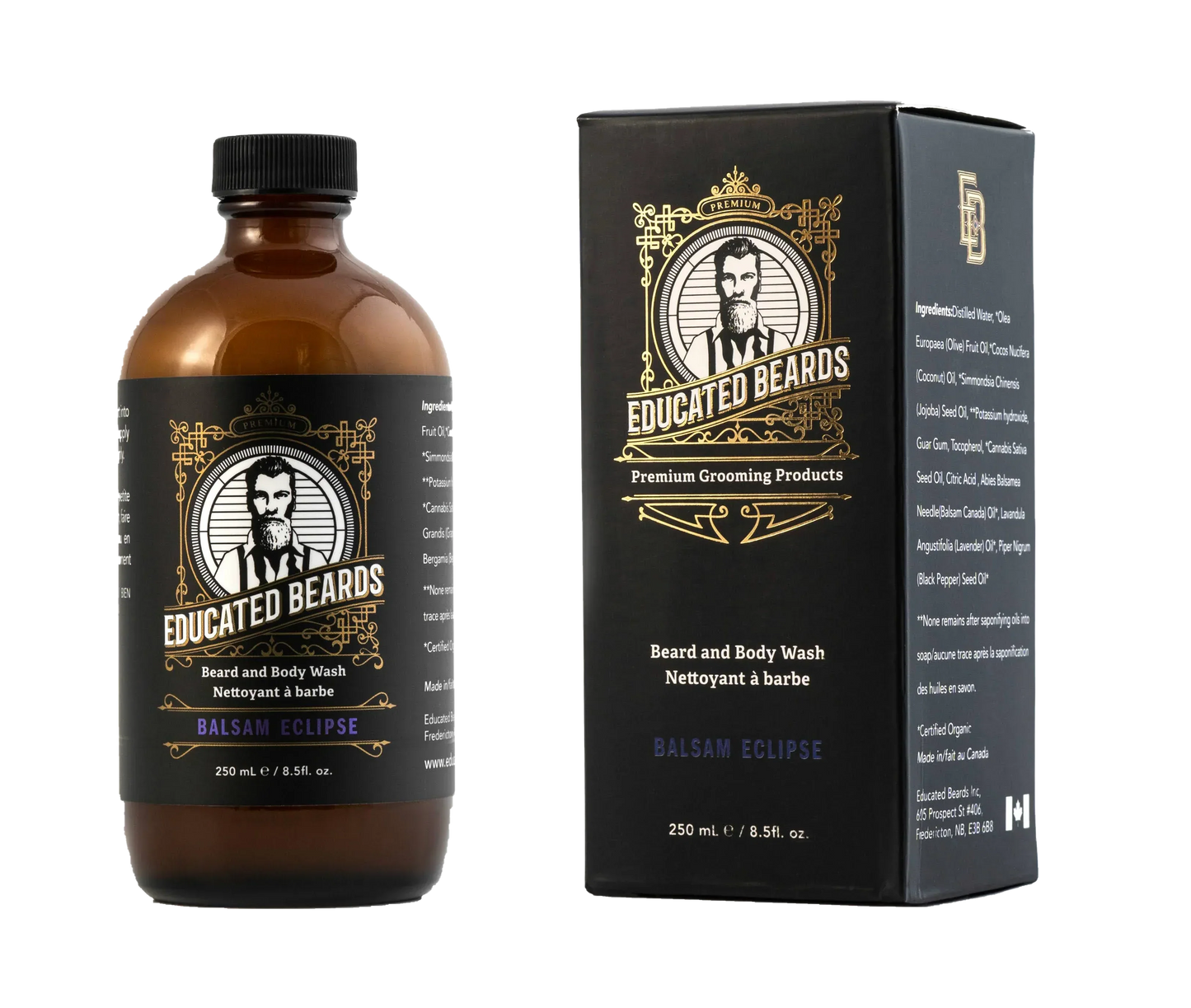 Educated Beards Purifying Beard & Body Wash - Balsam Eclipse, 250ml