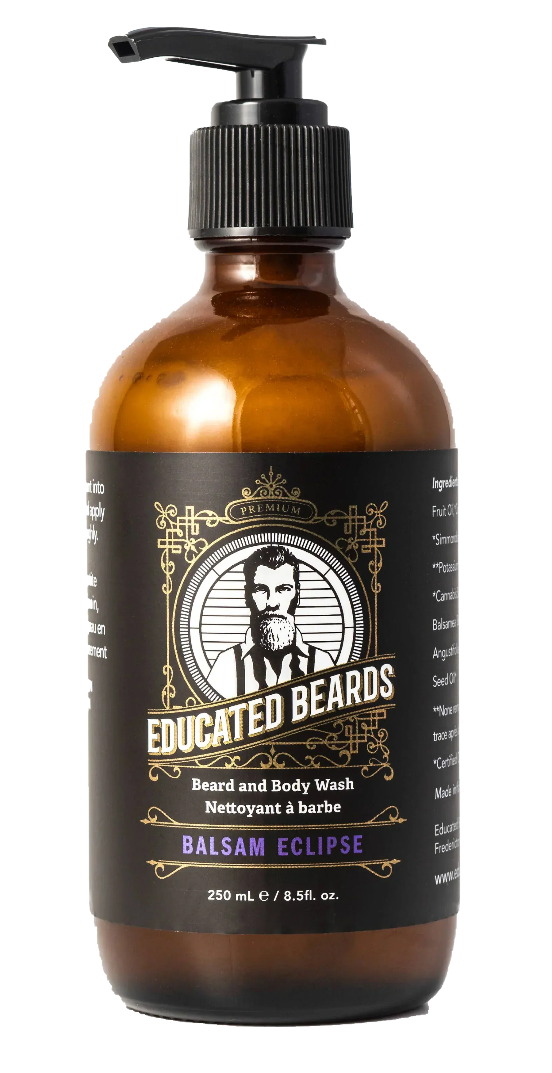 Educated Beards Purifying Beard & Body Wash - Balsam Eclipse, 250ml - Image 2