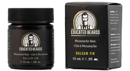 Educated Beards Balsam Fir Moustache Wax 15ml by Educated Beards - Sustainable Living