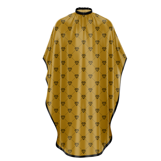 Barber Flow Diamond Gold Satin Cape