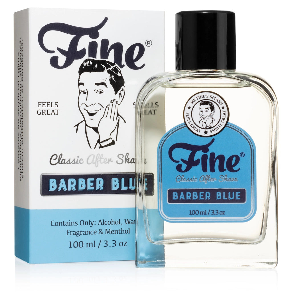 Fine® Barber Blue Aftershave 3.3oz / 100ml - Image 2