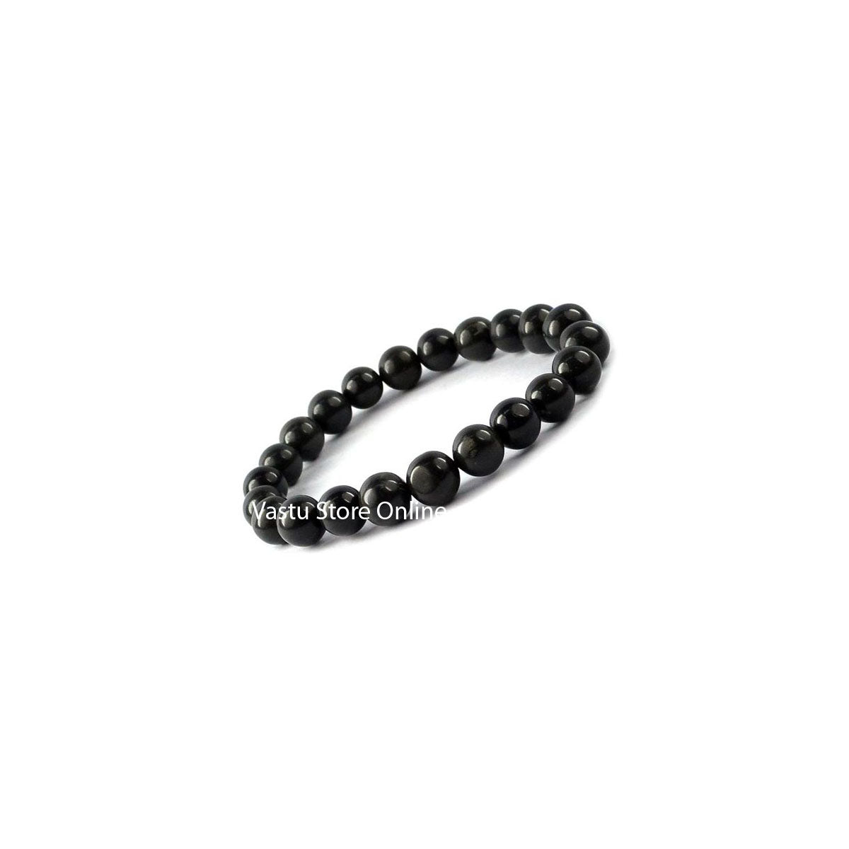 Black Agate Round Crystal Bracelet - Eco-friendly - Sama Homes