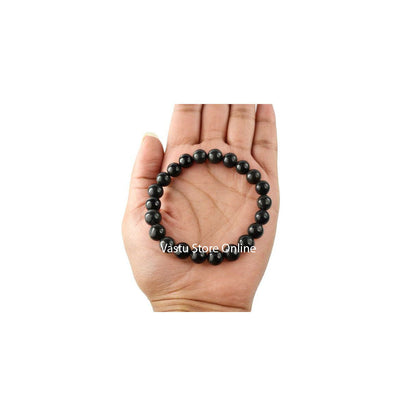 Black Agate Round Crystal Bracelet by SAMAHealing - Crystal Bracelets (View 2)