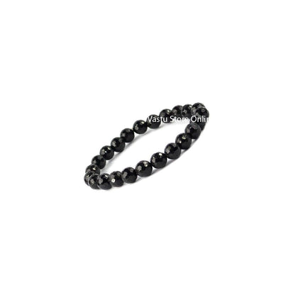 Black Tourmaline Round Crystal Bracelet by SAMAHealing - Crystal Bracelets