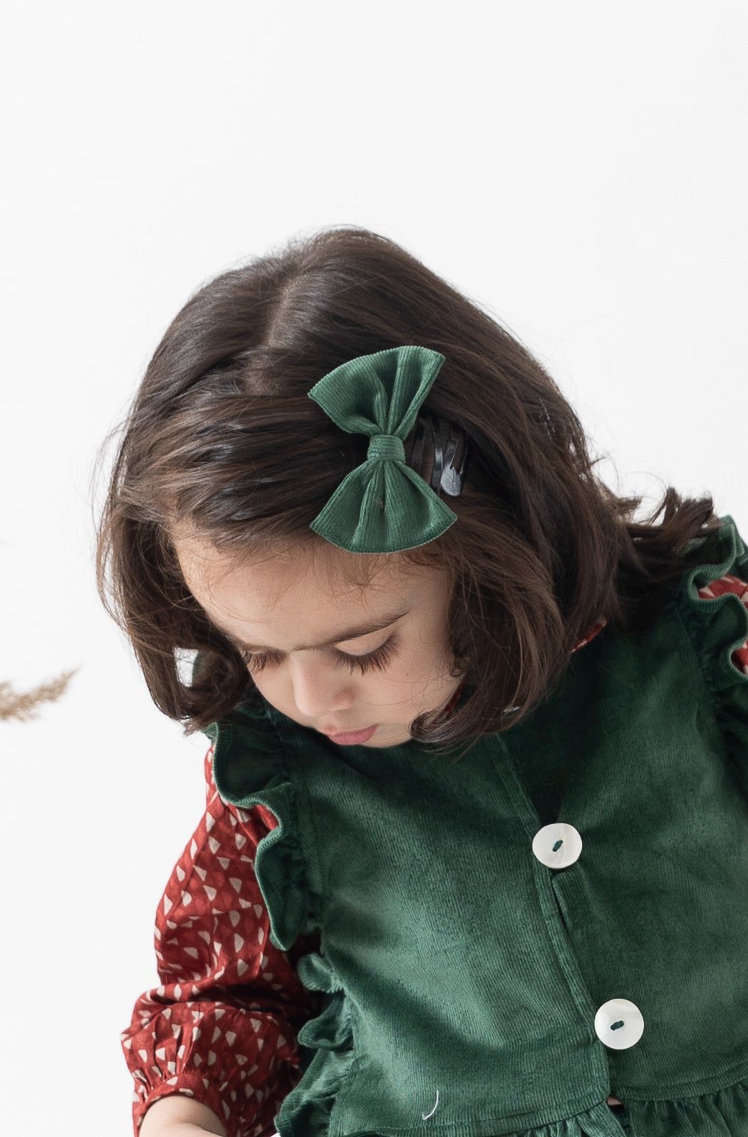 Corduroy Hairclip Set