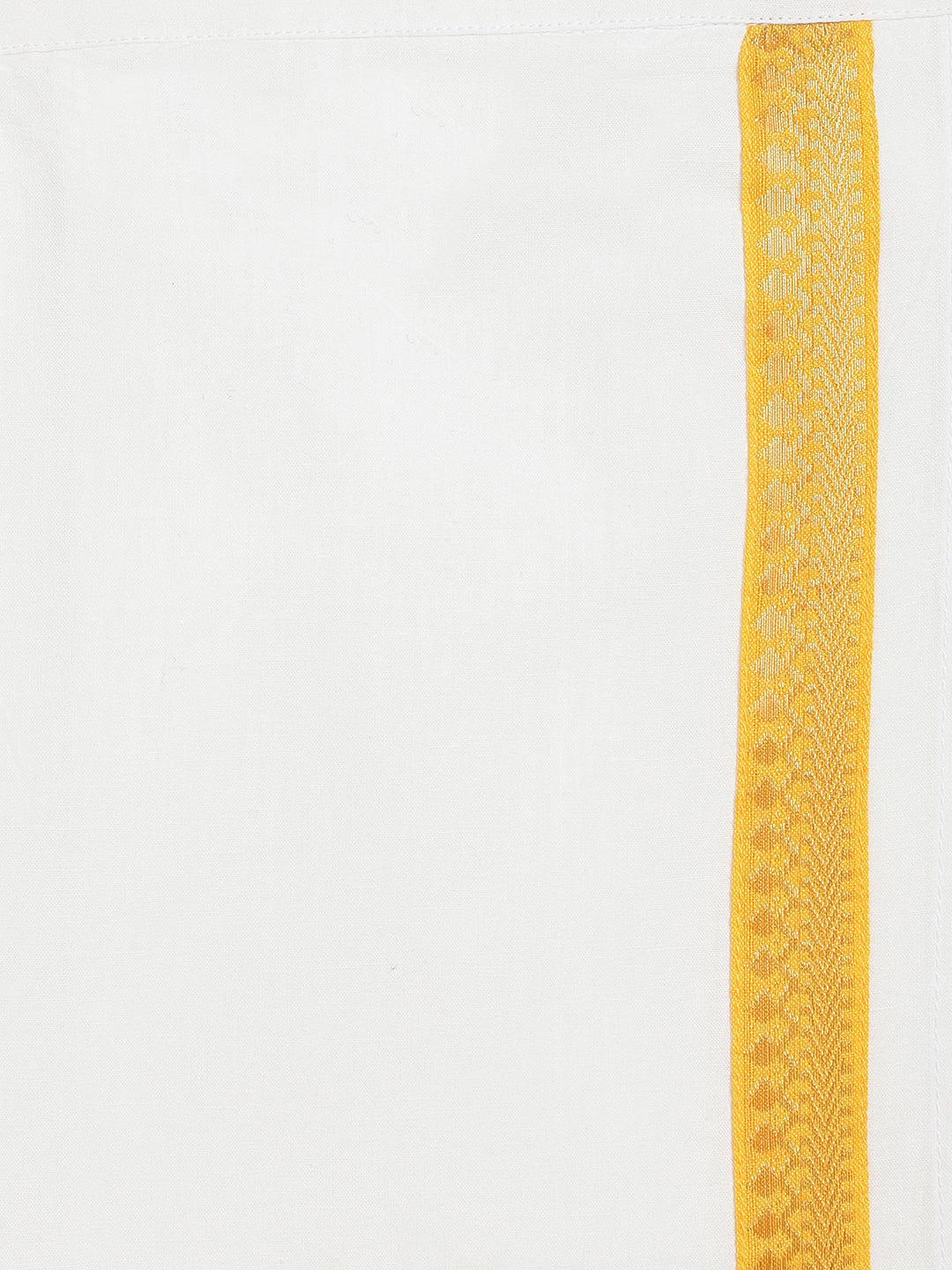 Boy Bandhani Print Cotton Mundu shirt Set - Yellow