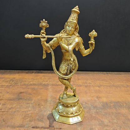 Brass Cosmic Form of Lord Krishna Statue 18 Inches by vendor-unknown - Hindu Gods