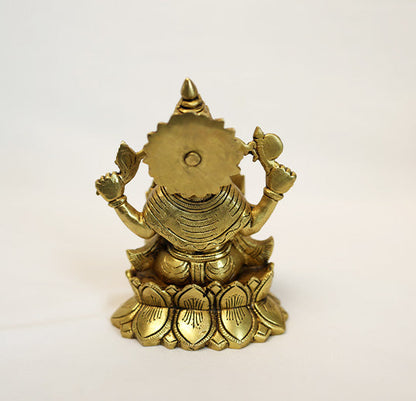 Brass Ganesha by Siddhhi Arts - Idol (View 5)